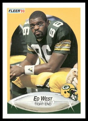 1990 Fleer #181 Ed West Green Bay Packers Football Card - Image 1 of 2