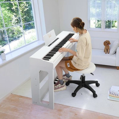 GLARRY 88 Tastatur Digitale Klavier Elektrisches Keyboard mit 3-Pedal Ständer Bluetooth