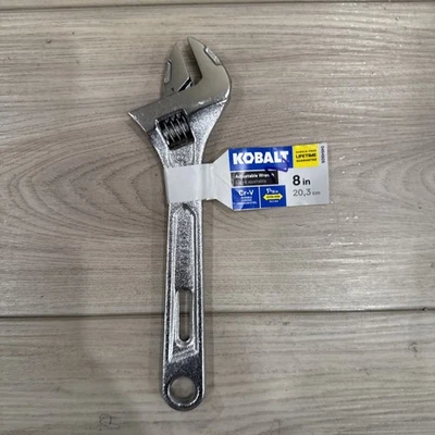"Llave ajustable Kobalt 8"" mandíbula de apertura extra ancha 3/16""" Foto 1 de 2