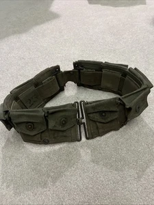 WW2 WWII US Army M1 Garand 10 Pocket Ammo Ammunition Belt Cartridge Dated 1944 - Picture 1 of 7