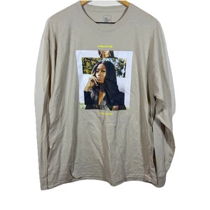 Jazmine Sullivan Beige Size XL / Small Graphic Tee Long Sleeve NWOT - Afbeelding 1 van 6