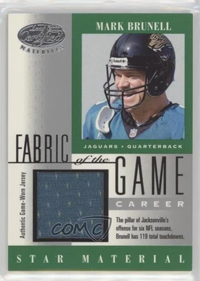2001 Leaf Certified Materials Fabric of the Game Career /119 Mark Brunell #FG-95 - Image 1 of 2