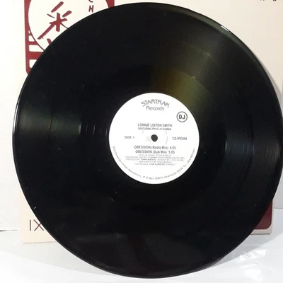Lonnie Liston Smith Featuring Phyllis Hyman OBSESSION 12" Single 1990 DJ Promo - Image 1 of 4