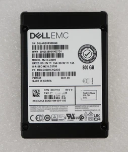 Disque SSD Dell EMC 03CHC8 MZ-ILG8000 800 Go 24 Gbit/s SAS 2,5" *BASSE ÉCRITURE* - Photo 1/4