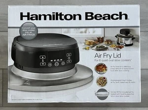 Hamilton Beach Air Fry Lid For 6 Quart Oval Slow Cookers Converts Into Air Fryer - Picture 1 of 2