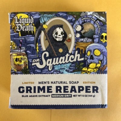 Dr. Squatch GRIME REAPER Medium Grit Soap Ltd Ed Liquid Death - Image 1 of 3