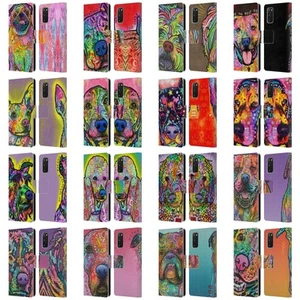 OFFICIAL DEAN RUSSO DOGS 3 LEATHER BOOK WALLET CASE COVER FOR SAMSUNG PHONES 1 - Picture 1 of 22