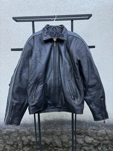 Rare VTG Yohji Yamamoto Style Cropped Kanye Boxy Leather Jacket - Picture 1 of 11