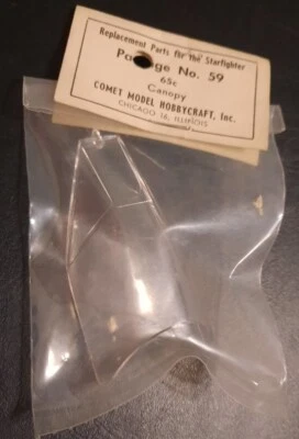 (1x) Comet .049 N.O.S Starfighter Canopy Control line Airplane  - Image 1 of 4