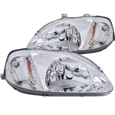 ANZO Crystal Headlights Chrome for Honda Civic | 121179 - Image 1 of 4