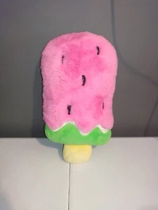 2019 2 Scoops Watermelon Popsicle Ice Cream Pink Soft Stuffed Plush 14" Candy - Picture 1 of 2