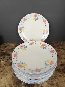 Juego de 8 platos de cena Farberware Cache 4044 gres floral - Imagen 1 de 10