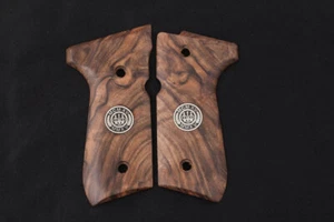 Empuñaduras de nogal raíz compatibles marca KSD Beretta 92FS, 92A1, 92G, 92D, 96, M9 - Imagen 1 de 1