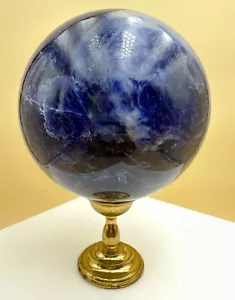 Belle sphère en pierre minérale Sodalite 100 mm - Picture 1 of 7