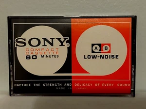 Sony A-B Low-Noise Blank C-60 CASE ONLY, 1970's Rare, Vintage, Made in Japan - Picture 1 of 8