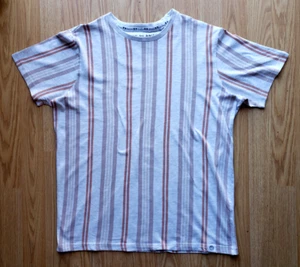 CAMISETA FREE PLANET Hombre Talla Pequeña Mangas Cortas Gris Blanco Algodón Cuello Redondo - Imagen 1 de 13