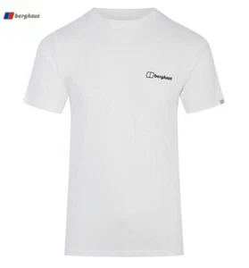 NEW Men's Berghaus Pyrenees Design Short Sleeve Tee T Shirt L White Summer £32 - Picture 1 of 5
