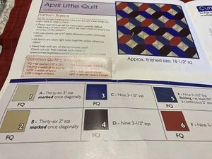 April Little Quilt - Quilt Kit - 18 1/2” Square Finished Size Connecting Threads - Picture 1 of 8