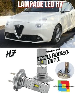 Set Full LED H7 Canbus Alfa Romeo 6000K Blanco 9600 Lumen 80W No Error - Imagen 1 de 3