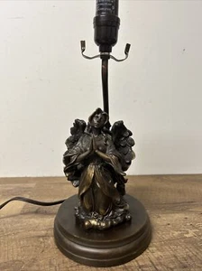 Bronze /Brass Angel Prying Table Lamp (Heavy Solid) - Picture 1 of 8