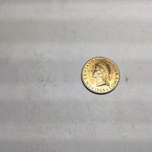 Dominican Republic 1 Un Centavo 1969 3 gramos. One Cent coin. - Picture 1 of 2