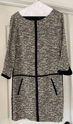 Rag & Bone Cotton Blend Black/ Cream  Dress, Size 6 - Image 1 of 4