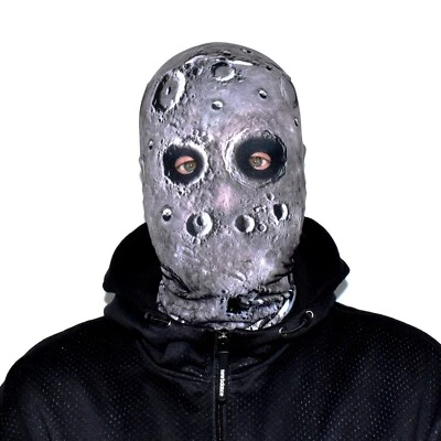 Crater Face Design 3D Effect Fabric Face Mask Halloween Scary FS223 - Image 1 of 4