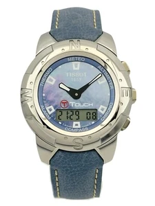 T-Touch Titanium Blue Mother-of-pearl Analog-Digital Multifunction Unisex Watch - Picture 1 of 21