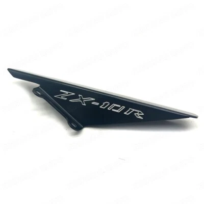 Cubierta de radiador protectora de cadena negra para motocicleta Kawasaki Ninja ZX10R 2004-2005 Foto 1 de 4