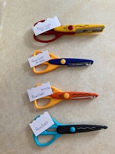 Four Pair, Provo Craft Paper Edges Scissors, Euc