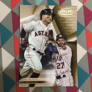 Jose Altuve #4 Astros MVP Class 1 version 03/10 made 2018 Topps Gold Label 5x7 - Picture 1 of 2