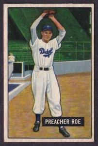 1951 BOWMAN PREACHER ROE CARD NO:118 EXMINT CONDITION