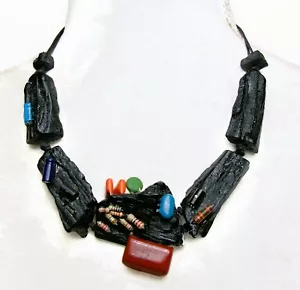 Collana Sobral Collezione Carbone Ritirata CR3 Cromo Perline Realizzata Artista - Foto 1 di 9