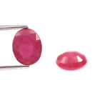 6.7Ct 2Pc 8X10mm Natural Oval Red Ruby Cut Faceted Loose Gemstone For Earrings