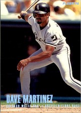 1996 Fleer Tiffany Chicago White Sox Baseball Card #72 Dave Martinez