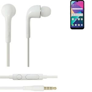 Earphones für LG Electronics Phoenix 5 in ear headset stereo Ohrstecker weiß