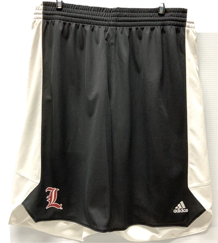 Adidas shorts men's Louisville cardinals black white basketball -size large- NEW Cover