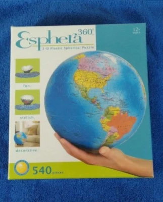 Rompecabezas Espera 360/plástico 3D 2004/tierra esférica de 9 pulgadas/540 piezas Foto 1 de 4