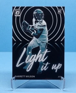 2022 Donruss Optic Garrett Wilson Light It Up Rookie RC Insert - Picture 1 of 1