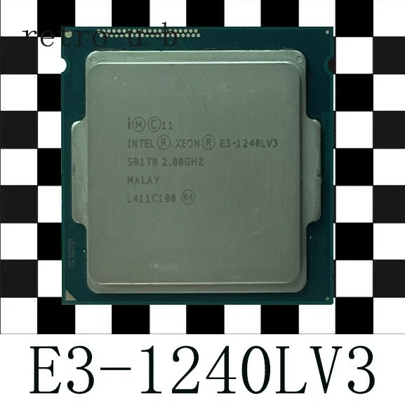 Intel Xeon E3-1240L V3 2GHz LGA1150 4-Core 8M Cach 25W CPU Processor 1240LV3 - Image 1 of 1