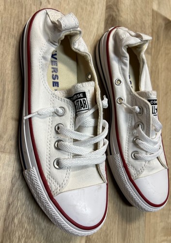 Scarpe Converse All Star Blats bianche sneakers stringate posteriori elastiche donna 7