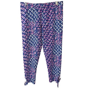 Lilly Pulitzer Girls Leggings Size XL (12-14) Colorful Beachcore Tie Hem Pants - Picture 1 of 9