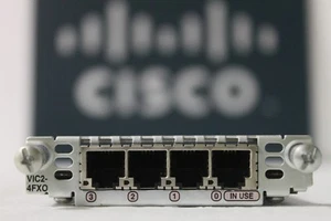 GENUINE Cisco VIC2-4FXO 4-Port Voice Interface Card for Routers w-Hologram - Picture 1 of 3