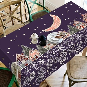 3D Moon House B28 Christmas Tablecloth Table Cover Cloth Birthday Party Zoe - Picture 1 of 6