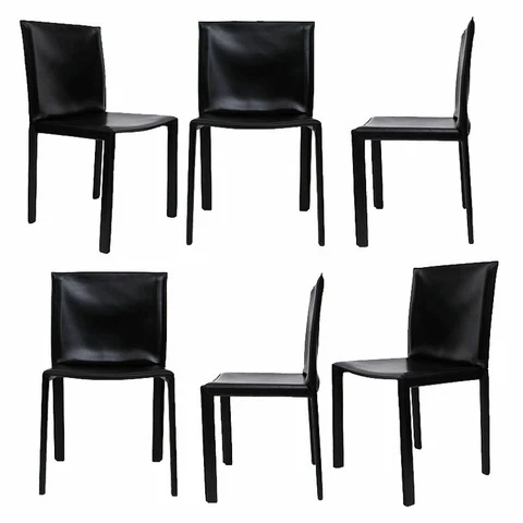 Set of 6 Enrico Pellizzoni Italian Chairs Designed by Grazzi & Bianchi Cover