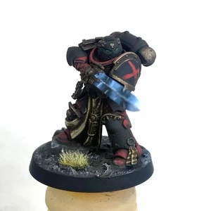 Primaris Company Champion Well Painted Grimdark Style Warhammer 40K Blood Angels - Picture 1 of 4