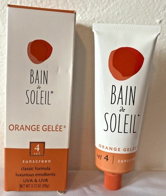 Bain De Soleil 77093 Orange Gelee SPF 4 Sunscreen 3.12 oz Never Opened w/ Box - Image 1 of 4