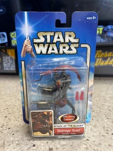 Hasbro Star Wars Destroyer Droid Attack of the Clones 3,75 pulgadas cañones de disparo - Imagen 1 de 3