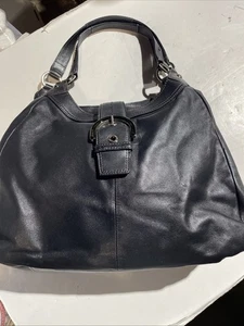 Coach Handtasche schwarz Leder Soho Madison Lynn Hobo Schultertasche F17092 Boho - Bild 1 von 14