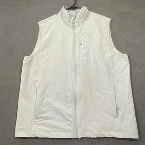 32 Grad Hitze Herren hellgrau ärmellose Reißverschluss Weste Large Polyester/Elasthan - Bild 1 von 11